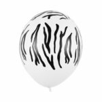 10 balões Zebra 33cms