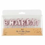 Vela Happy Birthday Rosa Gold